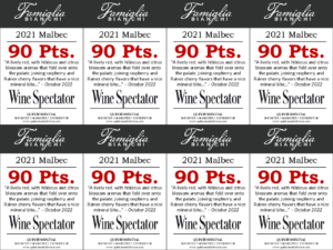 2021 Famiglia Bianchi Malbec – 90 points, Wine Spectator – Shelftalker