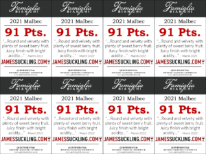 2021 Famiglia Bianchi Malbec – 91 points, James Suckling – Shelftalker