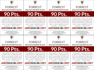2022 Forrest Wines Sauvignon Blanc – 90 points, James Suckling – Shelftalker
