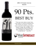 2021 G3 Merlot – 90 points, Wine Enthusiast – Accolade Sell Sheet
