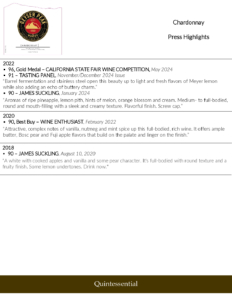 Geyser Peak Chardonnay – Press Highlights