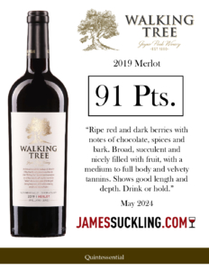 2019 Geyser Peak Walking Tree Merlot – 91 points, James Suckling – Accolade Sell Sheet