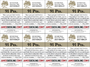 2019 Geyser Peak Walking Tree Merlot – 91 points, James Suckling – Shelftalker