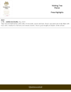 Geyser Peak Walking Tree Merlot – Press Highlights