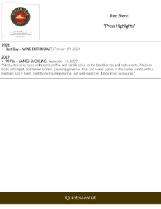 Geyser Peak Red Blend – Press Highlights