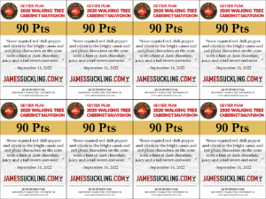 2020 Geyser Peak Walking Tree Cabernet Sauvignon – 90 points, James Suckling – Shelftalker