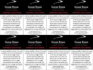 Goose Ridge Vineyards First Flight Cabernet Sauvignon  –  Generic Shelftalker