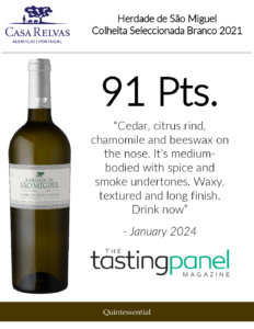2021 Herdade de São Miguel Colheita Seleccionada Branco – 91 points, Tasting Panel – Accolade Sell Sheet