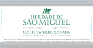 Herdade de São Miguel Colheita Seleccionada Branco – Front Label – Non-Vintage