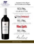 2019 Herdade de São Miguel Escolha dos Enologos Red Wine – Accolade Sell Sheet