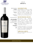 2019 Herdade de São Miguel Reserva – Fact Sheet