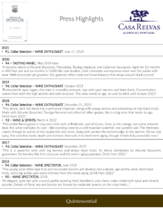 Herdade de São Miguel Reserva – Press Highlights