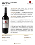2021 Ironstone Merlot – Fact Sheet