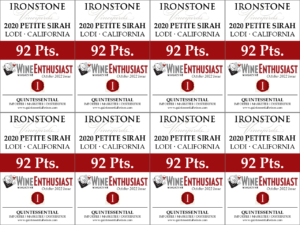 2020 Ironstone Petite Sirah – 92 points, Wine Enthusiast – Shelftalker