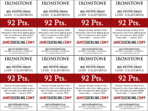 2021 Ironstone Petite Sirah – 92 points, James Suckling – Shelftalker