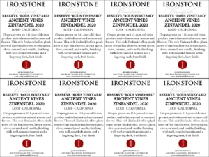 2020 Ironstone Reserve Rous Vineyards ‘Ancient Vines’ Zinfandel –  Generic Shelftalker