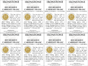 2019 Ironstone Reserve Cabernet Franc –  Generic Shelftalker