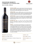 2020 Ironstone Reserve Cabernet Sauvignon – Fact Sheet