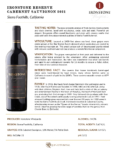 2021 Ironstone Reserve Cabernet Sauvignon – Fact Sheet