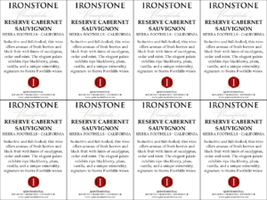 Ironstone Reserve Cabernet Sauvignon –  Generic Shelftalker