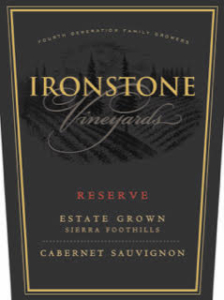 Ironstone Reserve Cabernet Sauvignon – Front Label – Non-Vintage