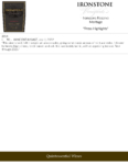 Ironstone Reserve Meritage – Press Highlights
