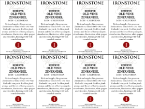 Ironstone Reserve Old Vine Zinfandel –  Generic Shelftalker