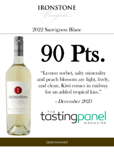 2022 Ironstone Sauvignon Blanc – 90 points, Tasting Panel – Accolade Sell Sheet