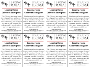 Leaping Horse Cabernet Sauvignon –  Generic Shelftalker