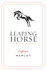 Leaping Horse Merlot – Front Label – Non-Vintage