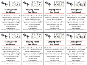 Leaping Horse Red Blend –  Generic Shelftalker