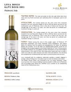 2021 Luca Bosio Gavi – Fact Sheet