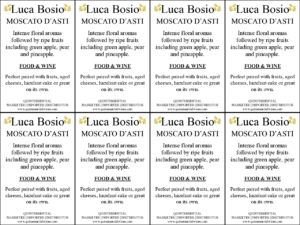 Luca Bosio Moscato d’Asti DOCG – Generic Shelftalker