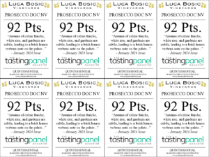 Luca Bosio Prosecco DOC Extra-Dry – 92 points, Tasting Panel 2024 – Shelftalker