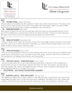 Lucas & Lewellen Cabernet Sauvignon – Press Highlights