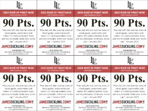 2023 Lucas & Lewellen Rosé of Pinot Noir – 90 points, James Suckling – Shelftalker