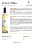 2022 Lucas & Lewellen Sauvignon Blanc – Fact Sheet
