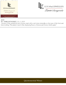 Lucas & Lewellen Sauvignon Blanc – Press Highlights