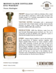 Monson Ranch Rye Whiskey – Fact Sheets