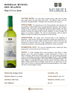 2022 Muriel Blanco – Fact Sheet