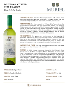 2023 Muriel Blanco – Fact Sheet