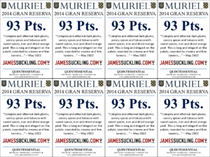 2014 Muriel Gran Reserva – 93 points, James Suckling – Shelftalker