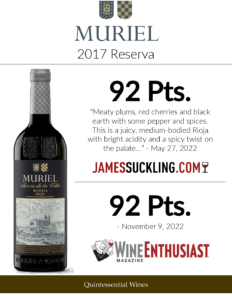 2017 Muriel Reserva – Press Highlights