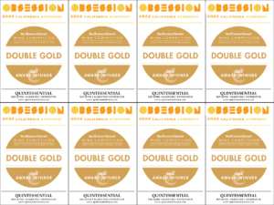 2022 Obsession Symphony – Double Gold, SF Wine Comp – Accolade Sell Sheet