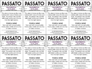 Passato Barbera d’Alba, Made with Organic Grapes – Generic Shelftalker