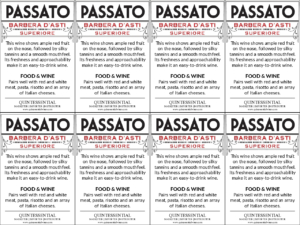 Passato Barbera d’Asti Superiore, Made with Organic Grapes – Generic Shelftalker