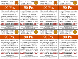 2022 Pazo Cilleiro Albariño – 90 points, James Suckling – Shelftalker