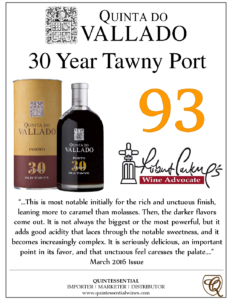 Quinta do Vallado 30 year Old Tawny – 93 points, Wine Advocate – Accolade Sell Sheet