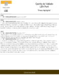 Quinta do Vallado LBV Port – Press Highlights