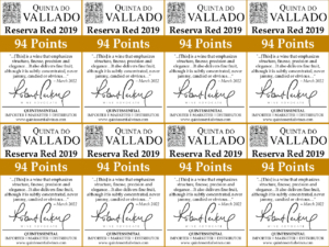 2019 Quinta do Vallado Reserva Red Field Blend – 94 points, Wine Advocate – Shelftalker